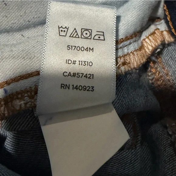 LOFT High Rise Dark Blue Jeans - Picture 9 of 9